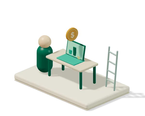Marco sets the project budget at his desk
