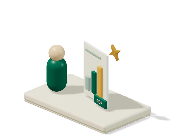 Marco exports a project report as a PDF